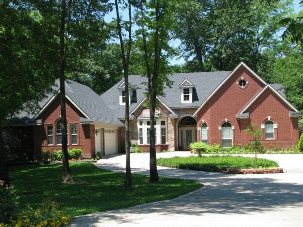 Brick two-story home