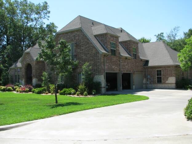 Stone and brick home